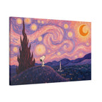 Snoopy Starry Night Canvas
