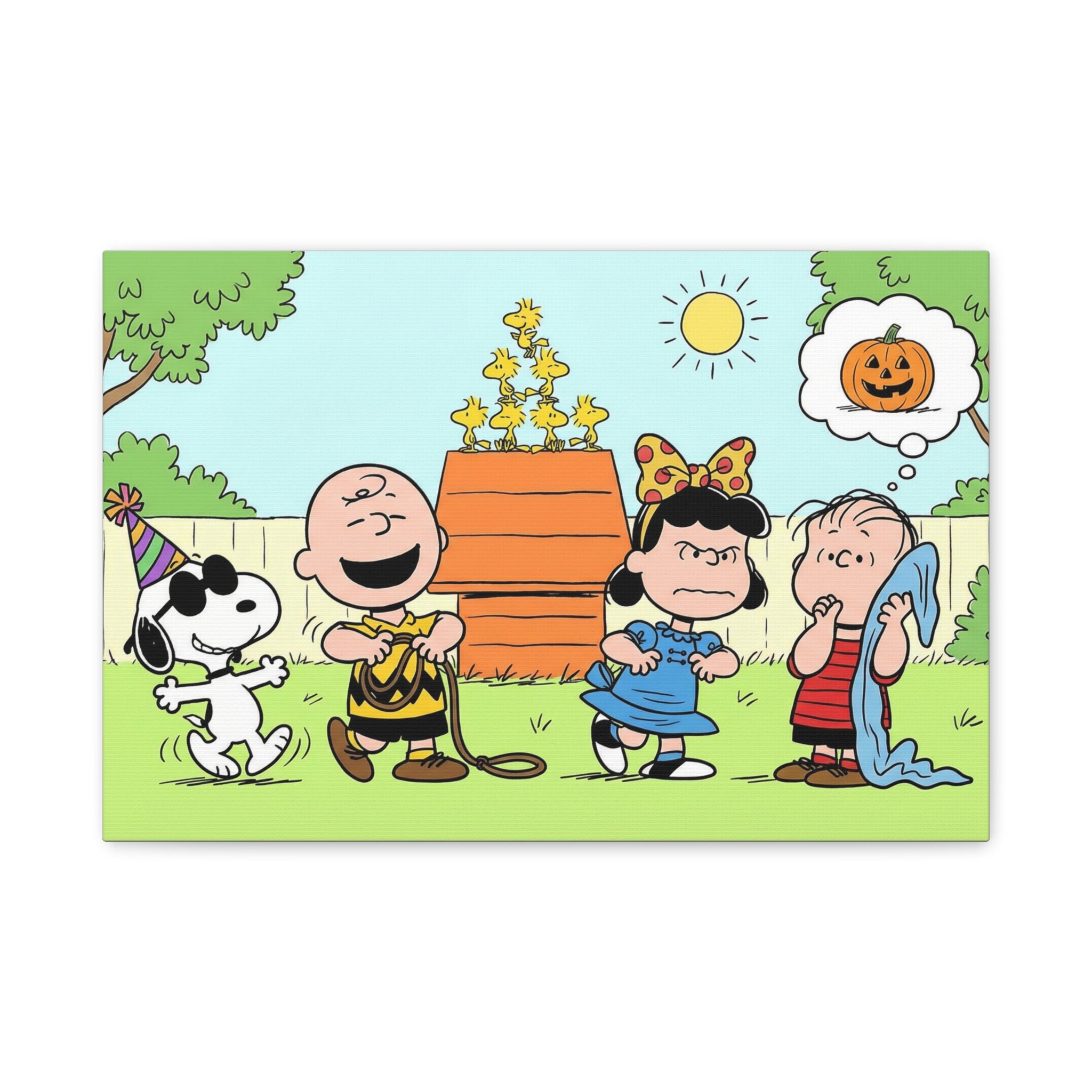 Peanuts Gang Halloween Canvas