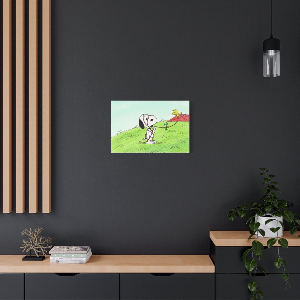 Snoopy Flying Kite Canvas