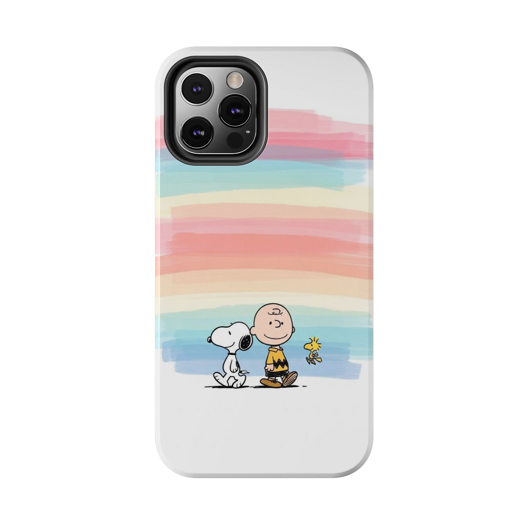 Pastel Stripe Peanuts Phone Case