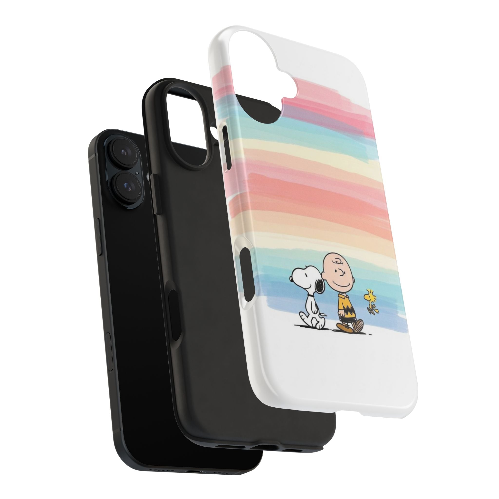 Pastel Stripe Peanuts Phone Case