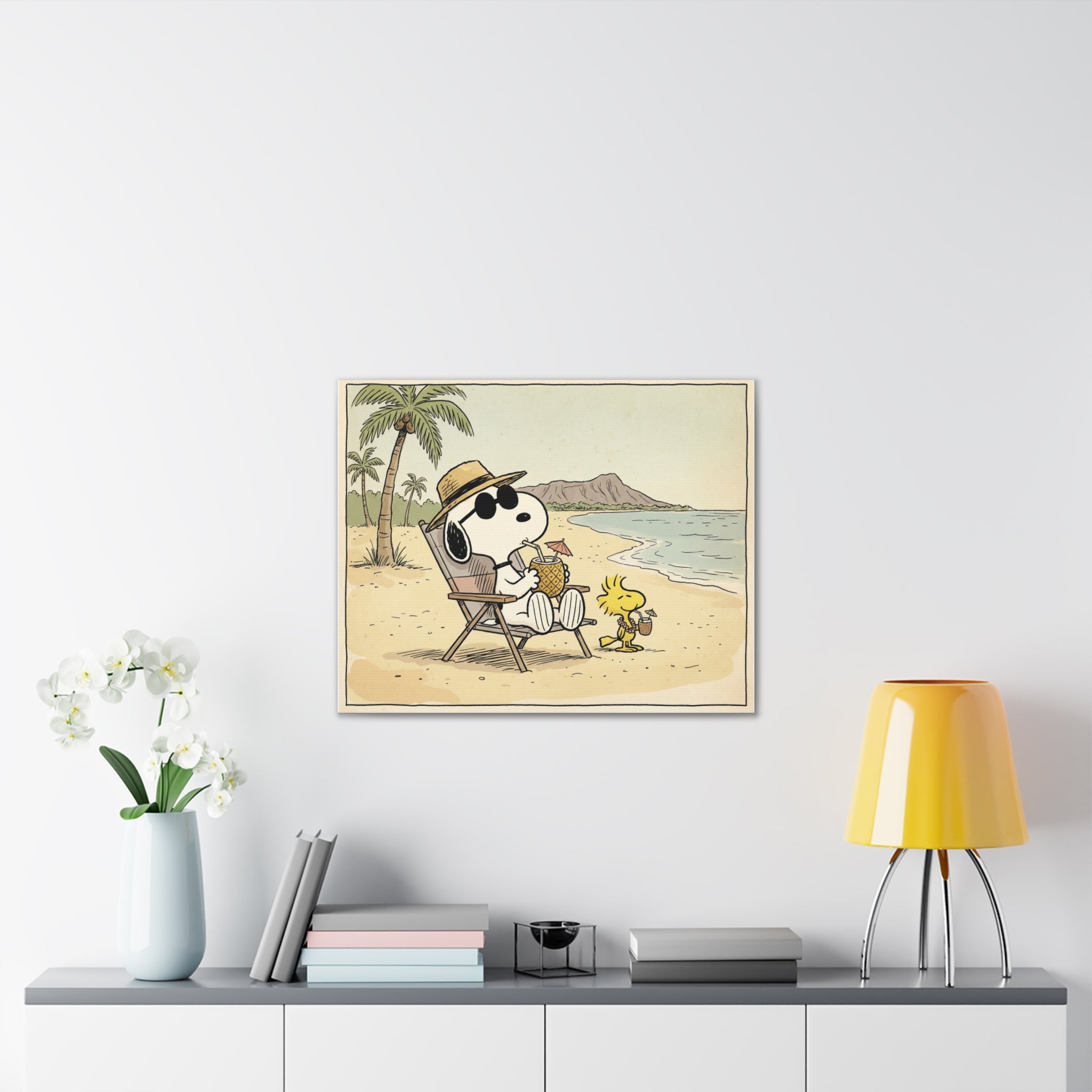 Autumn Doghouse Snooze Canvas