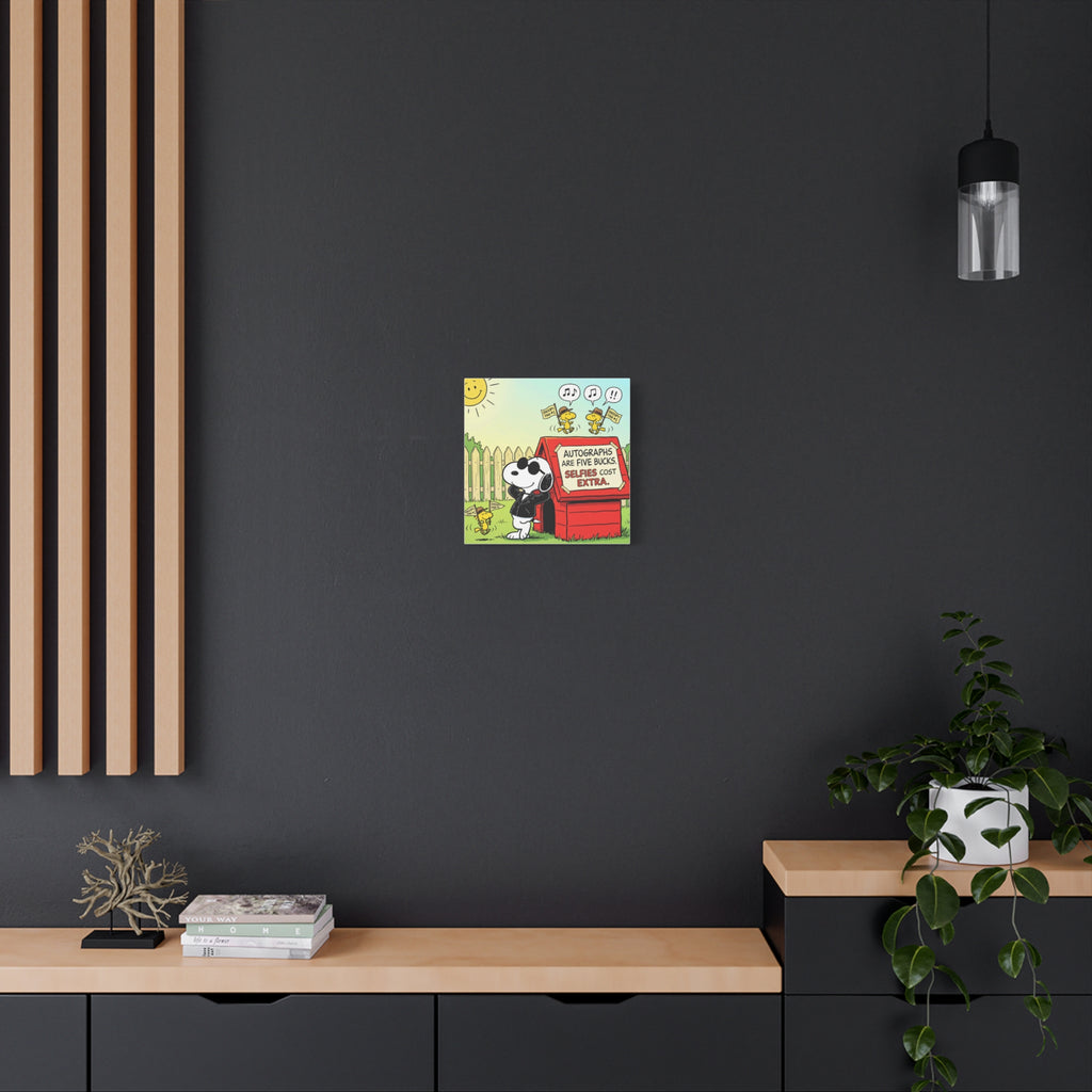 Snoopy Selfies Canvas