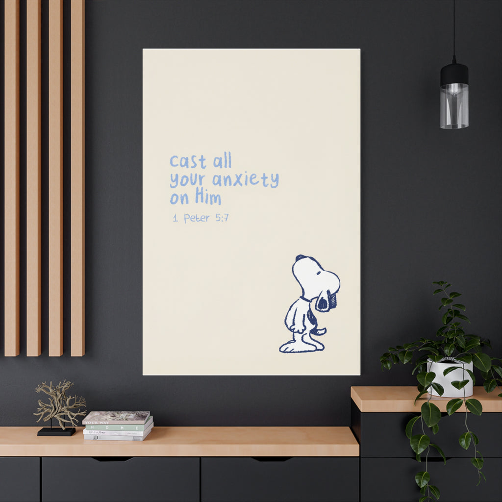 Cast Your Anxiety Canvas