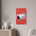 Cool People Love Snoopy Canvas