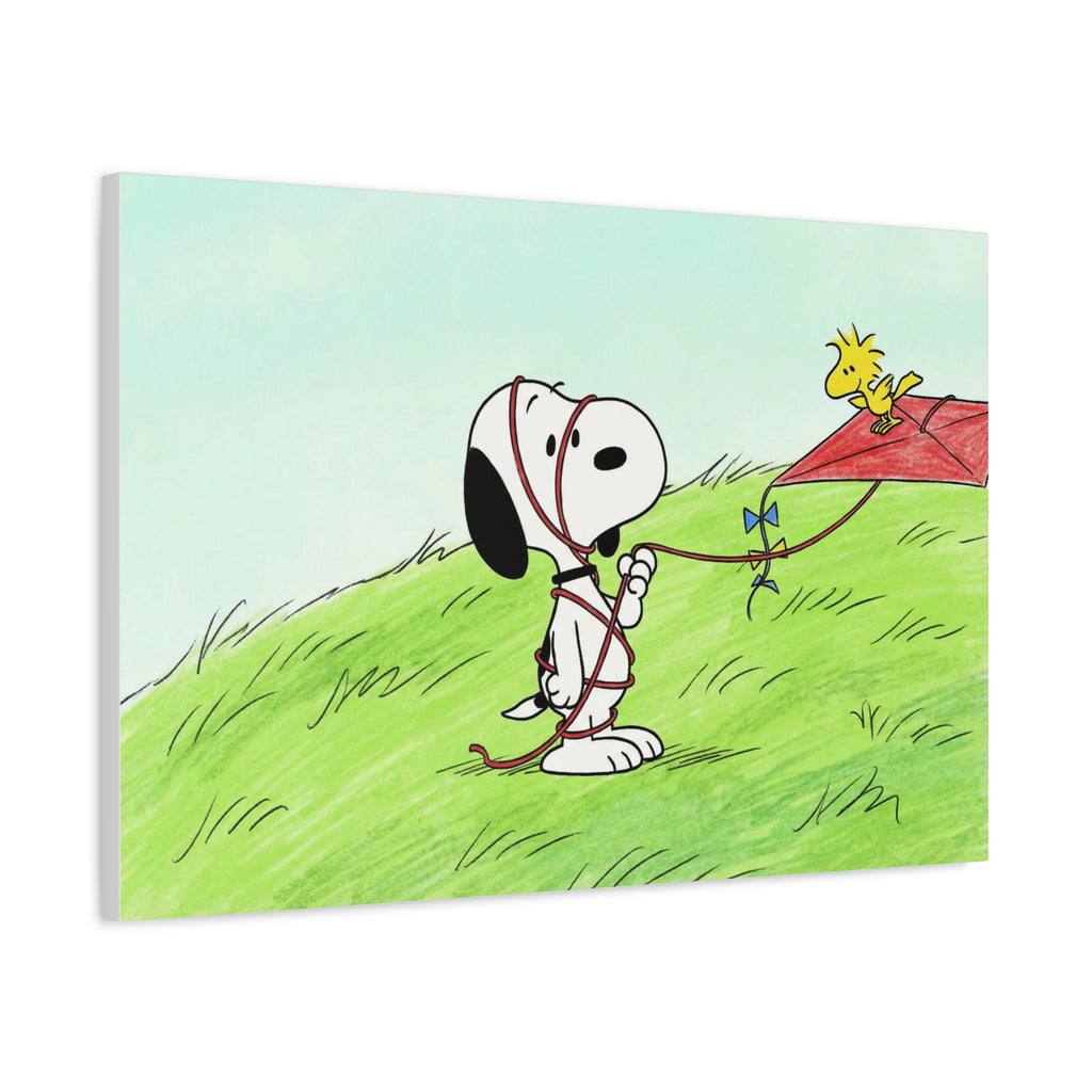 Snoopy Flying Kite Canvas