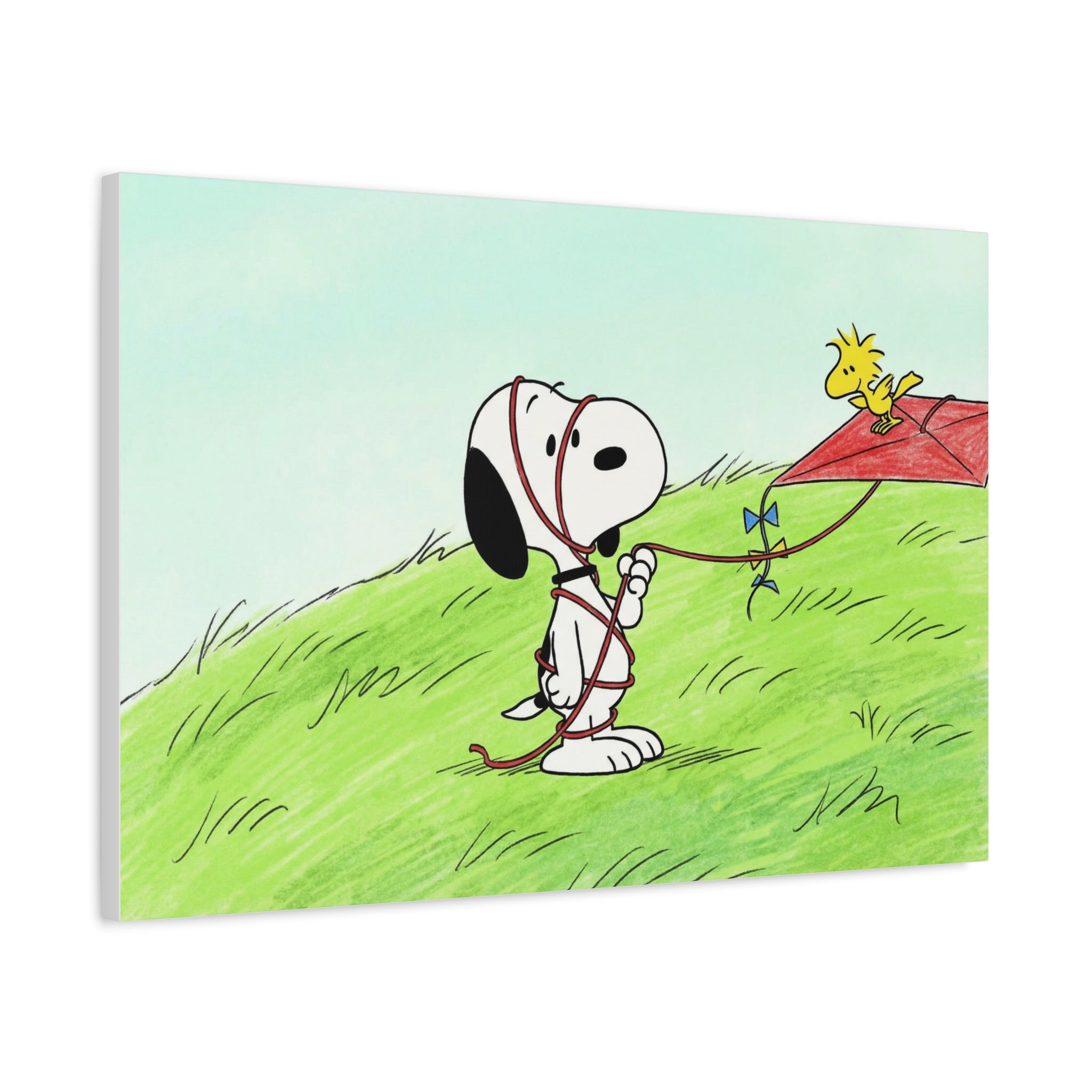 Snoopy Flying Kite Canvas