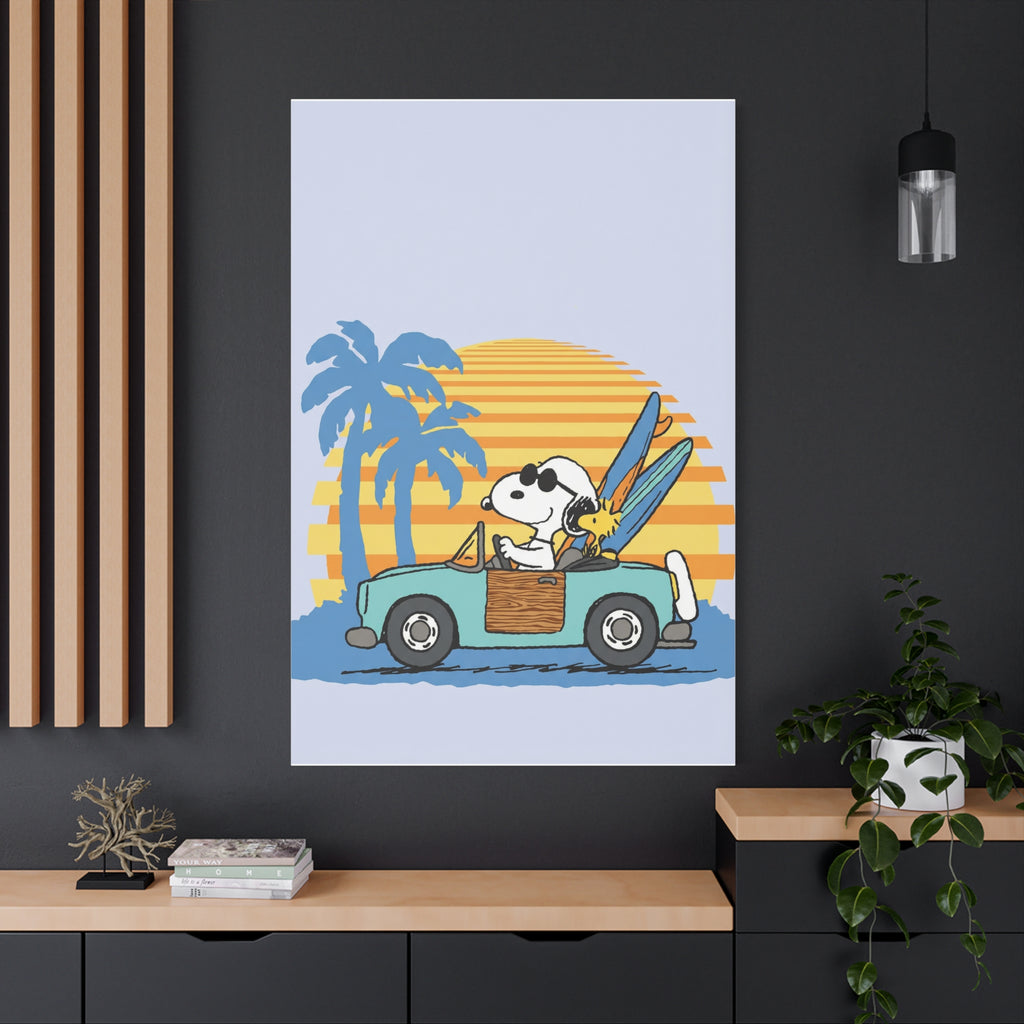 Surfboard Car Canvas