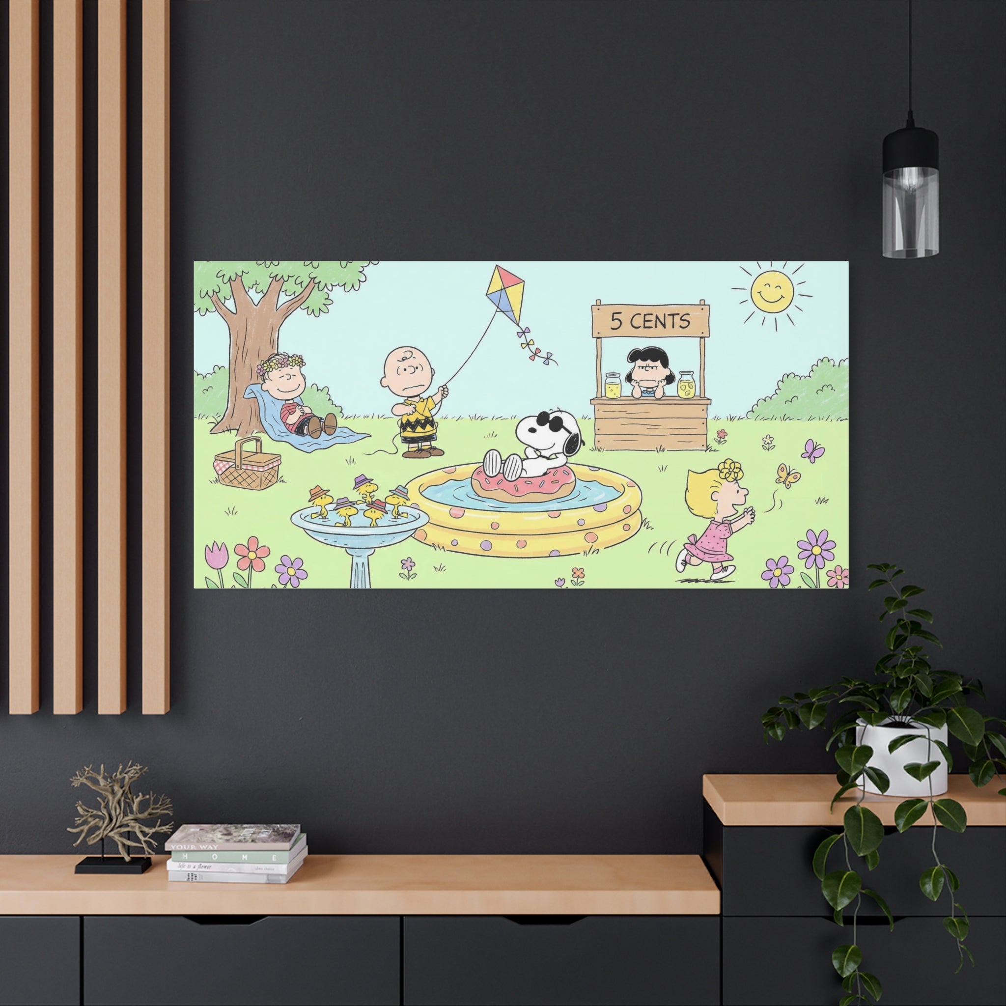 Peanuts Summer Yard Canvas