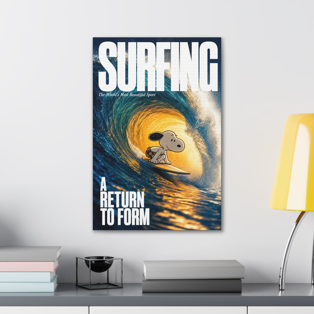 Surfing Snoopy Canvas