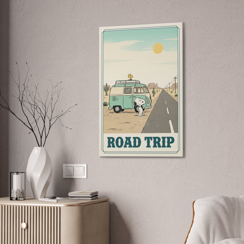 Snoopy Road Trip Canvas