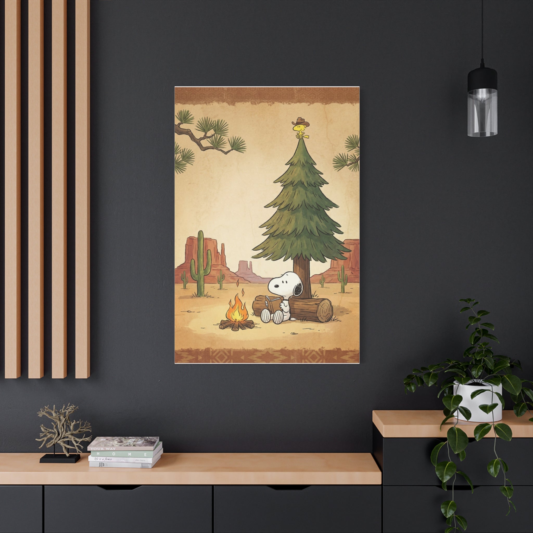 Snoopy Campfire Canvas