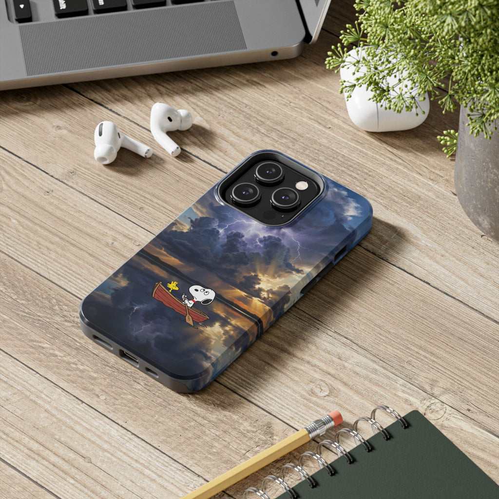 Stormy Rowboat Phone Case