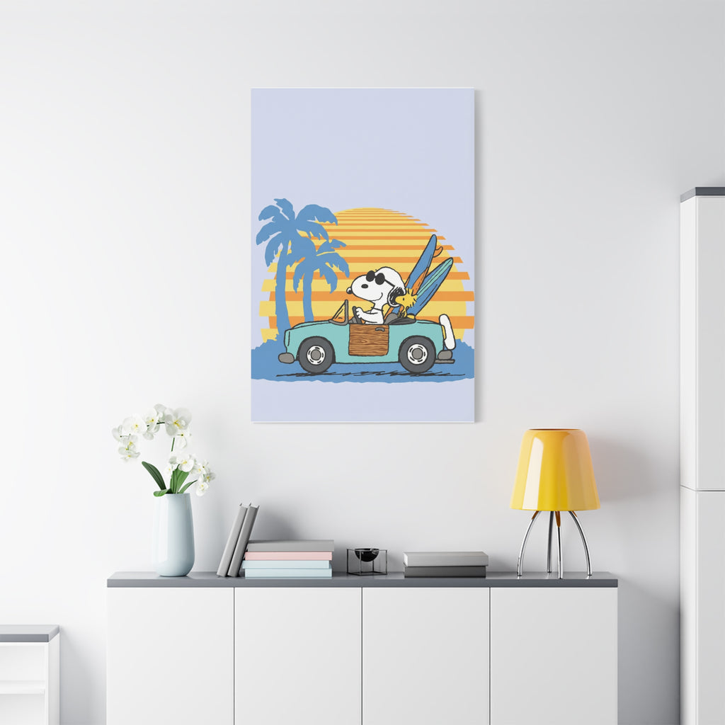 Surfboard Car Canvas
