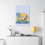 Surfboard Car Canvas