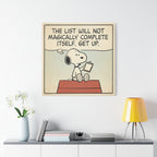 Snoopy Checklist Canvas