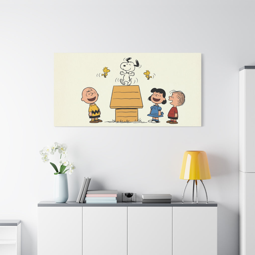 Snoopy Dancing Gang Canvas
