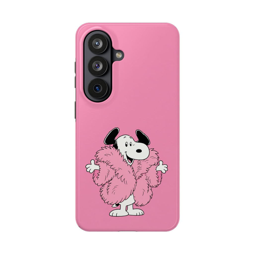 Pink Fuzzy Coat Case