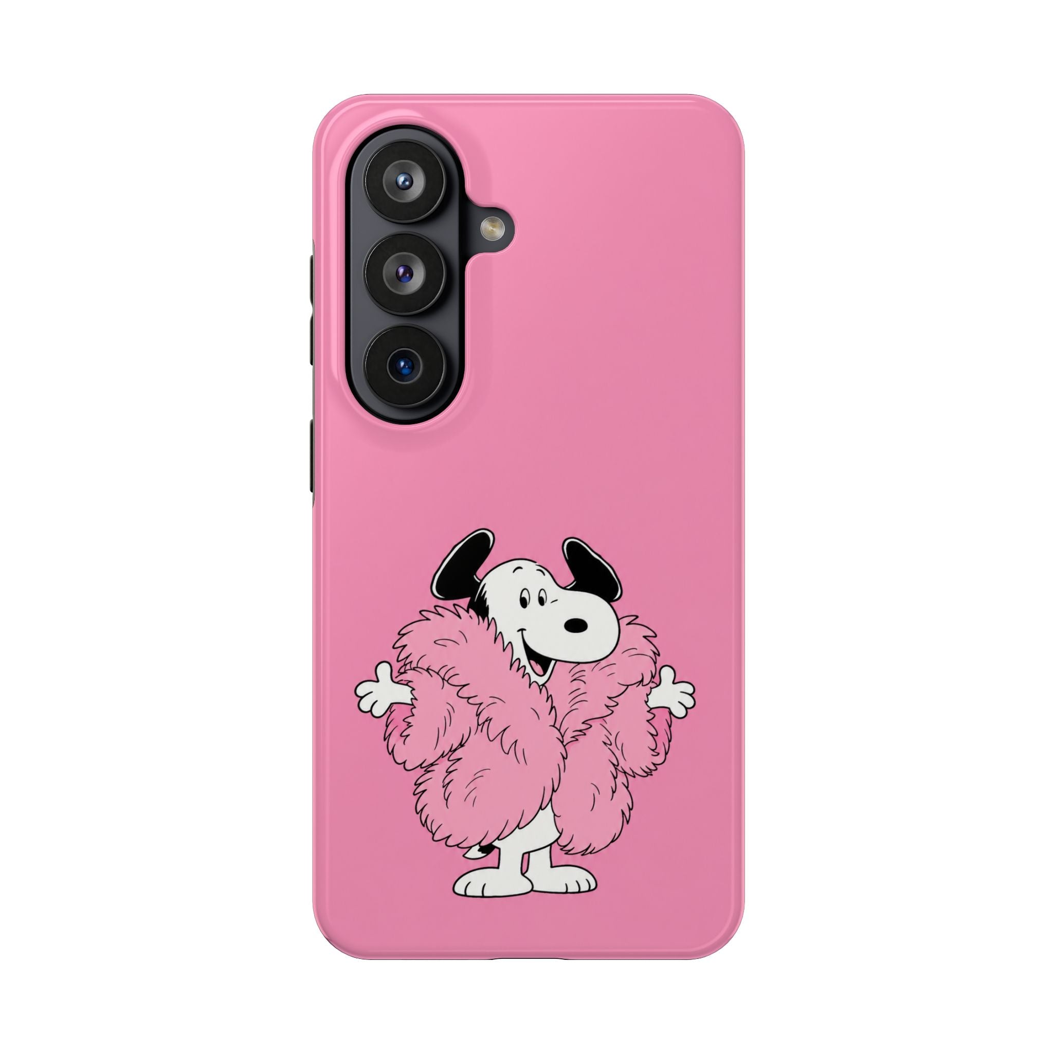 Pink Fuzzy Coat Case