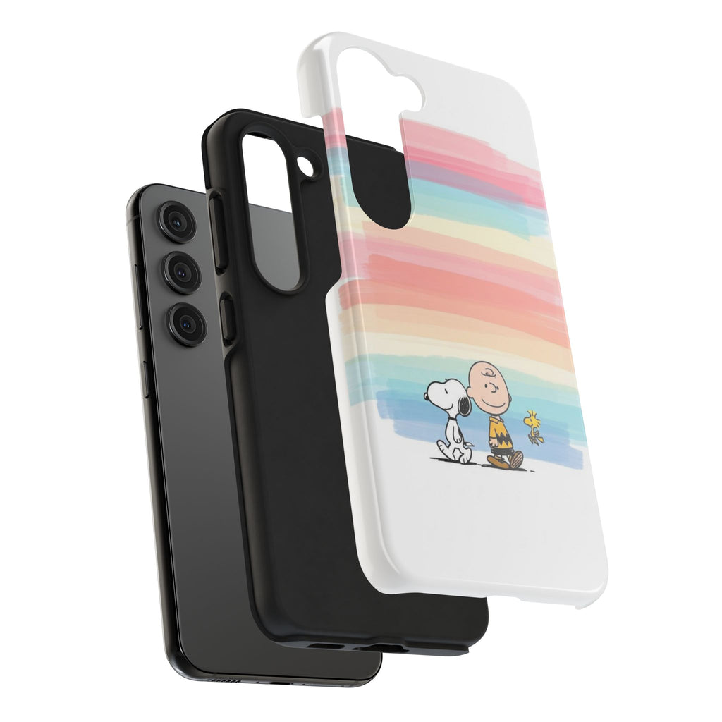 Pastel Stripe Peanuts Phone Case