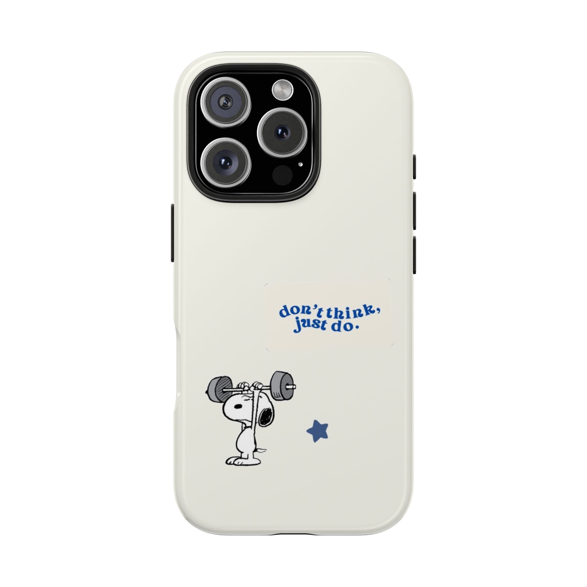 Snoopy Weightlifting Phone Case