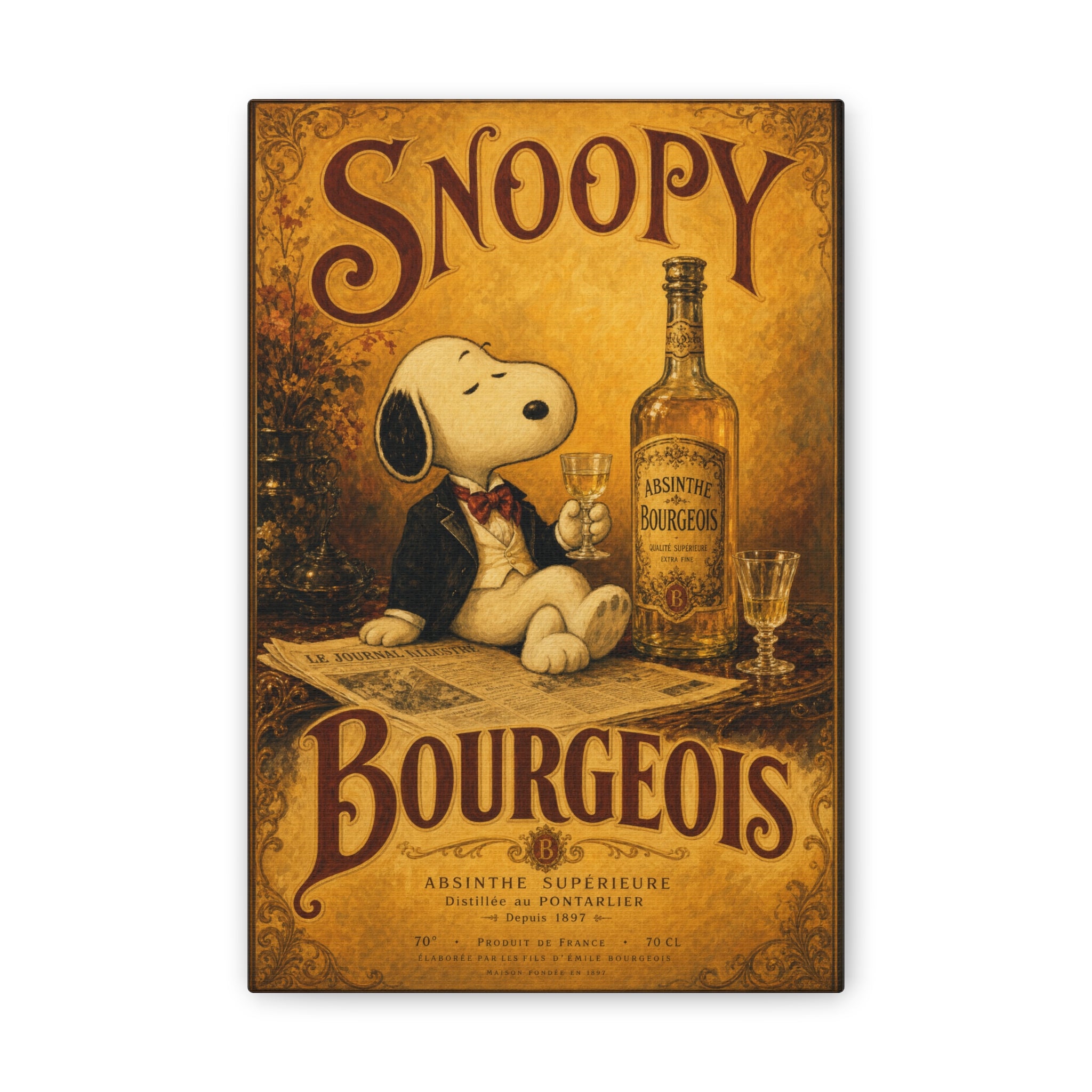 Snoopy Bourgeois Canvas