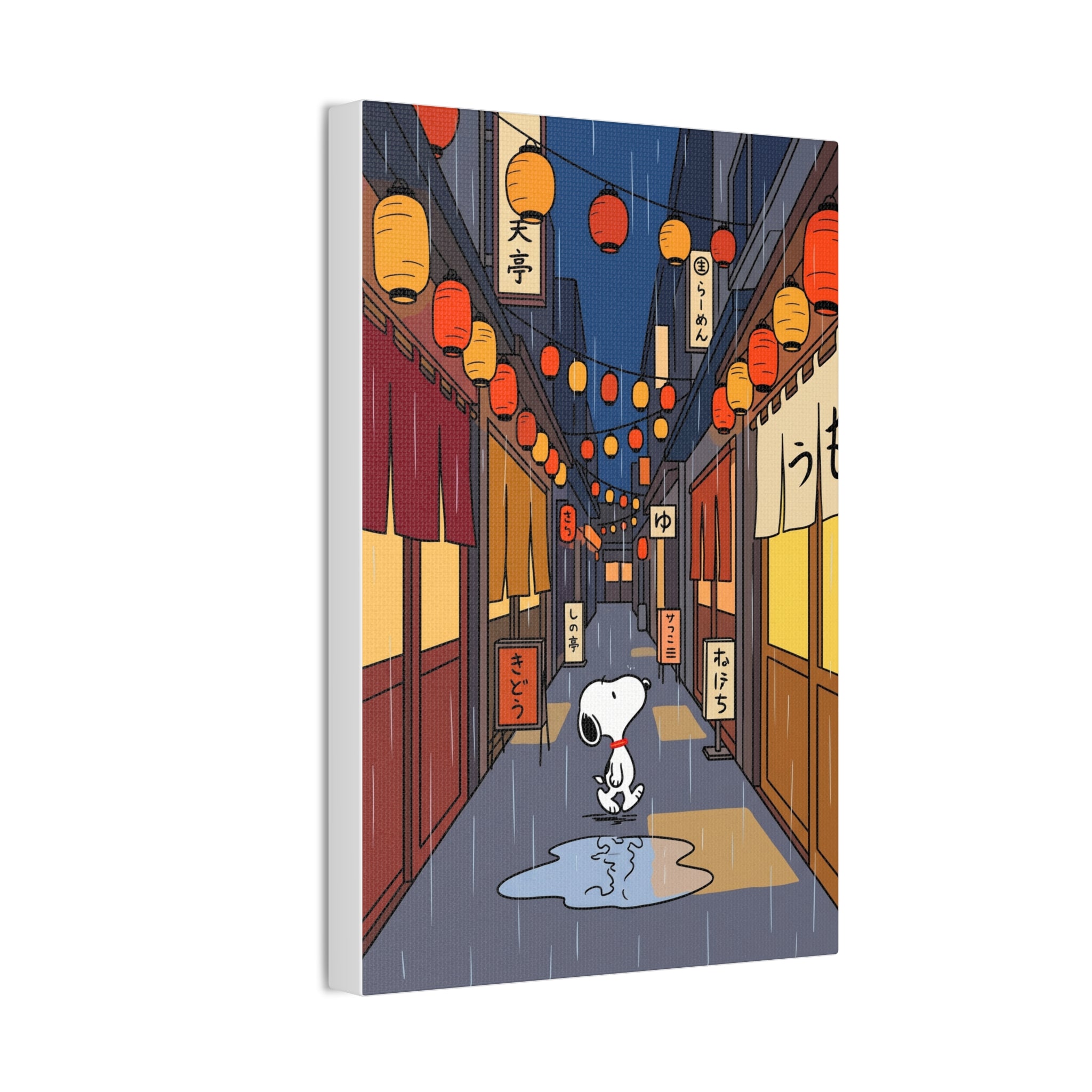 Rainy Night Alley Canvas