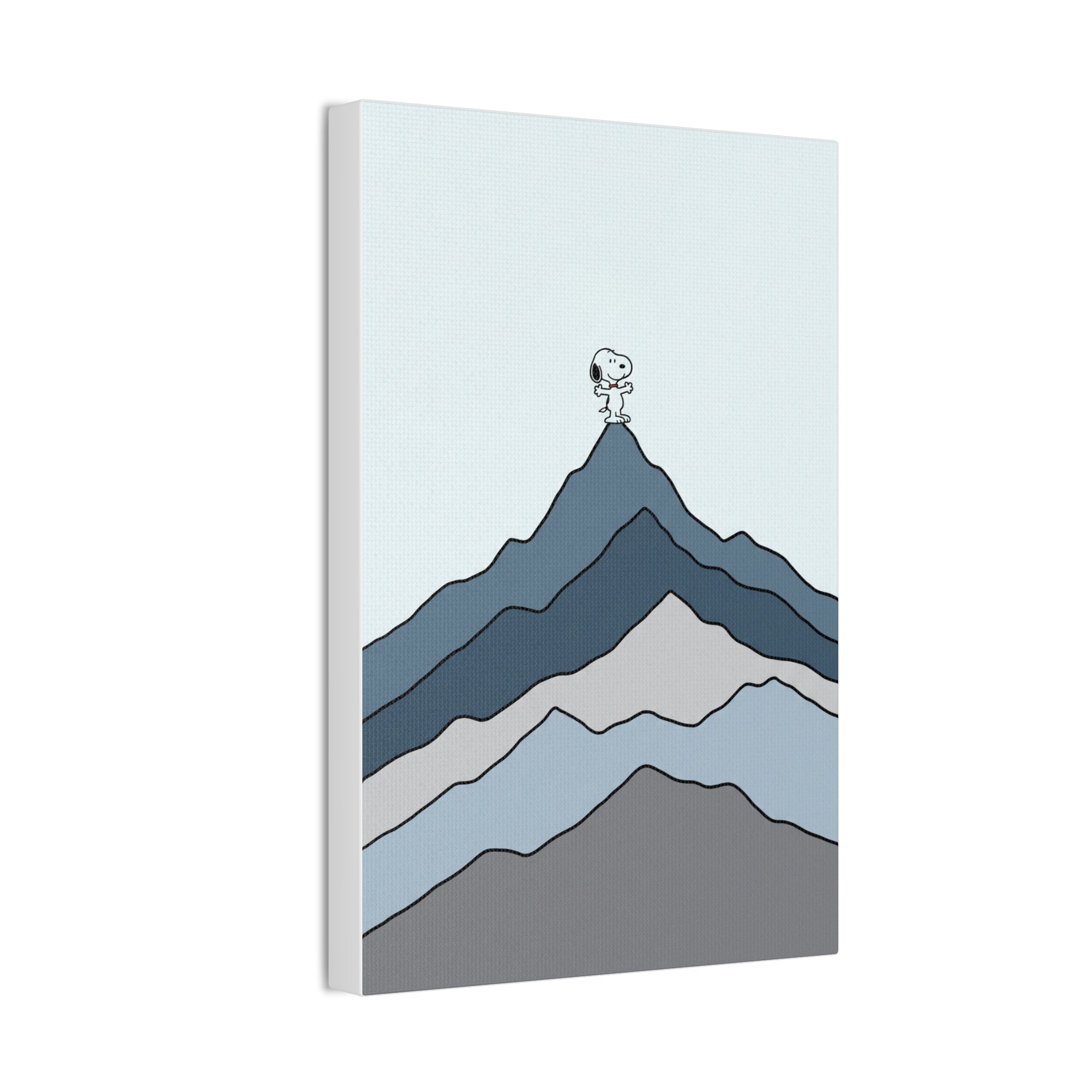 Snoopy on Mountain Canvas