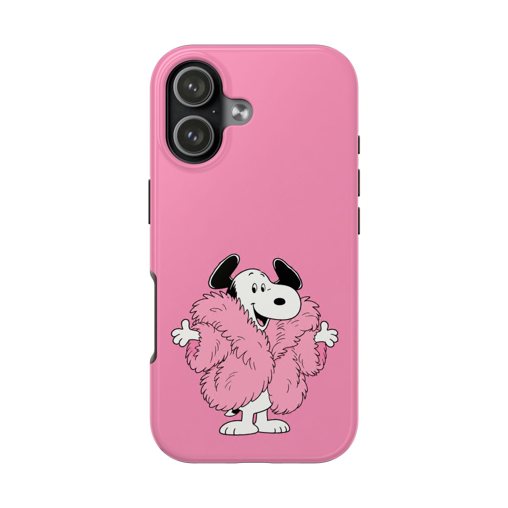 Pink Fuzzy Coat Case