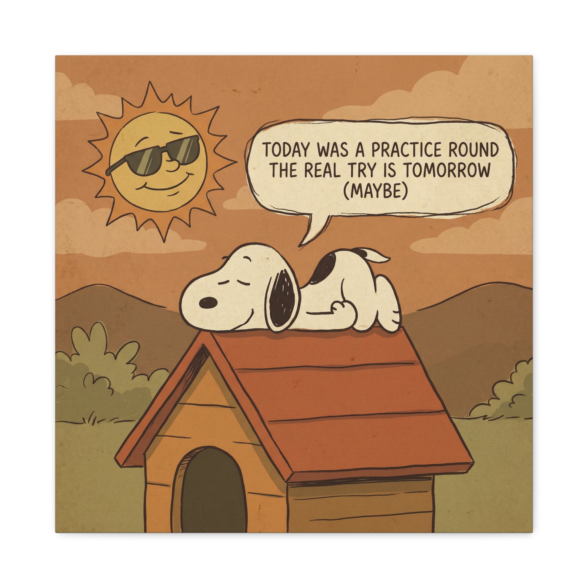 Doghouse Quote Canvas