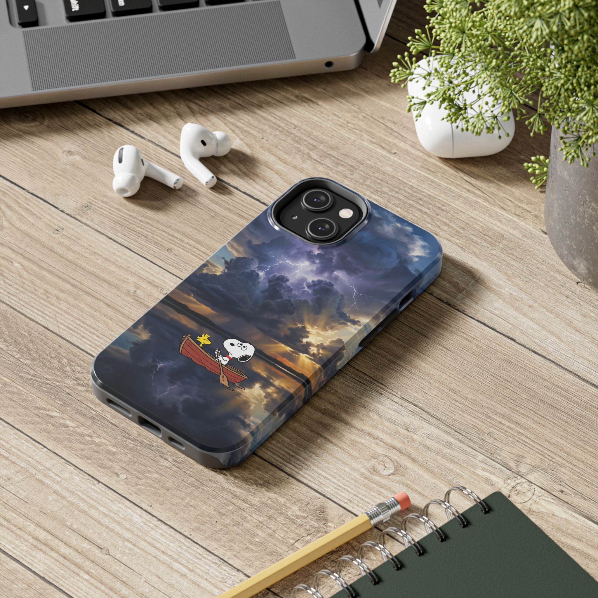 Stormy Rowboat Phone Case