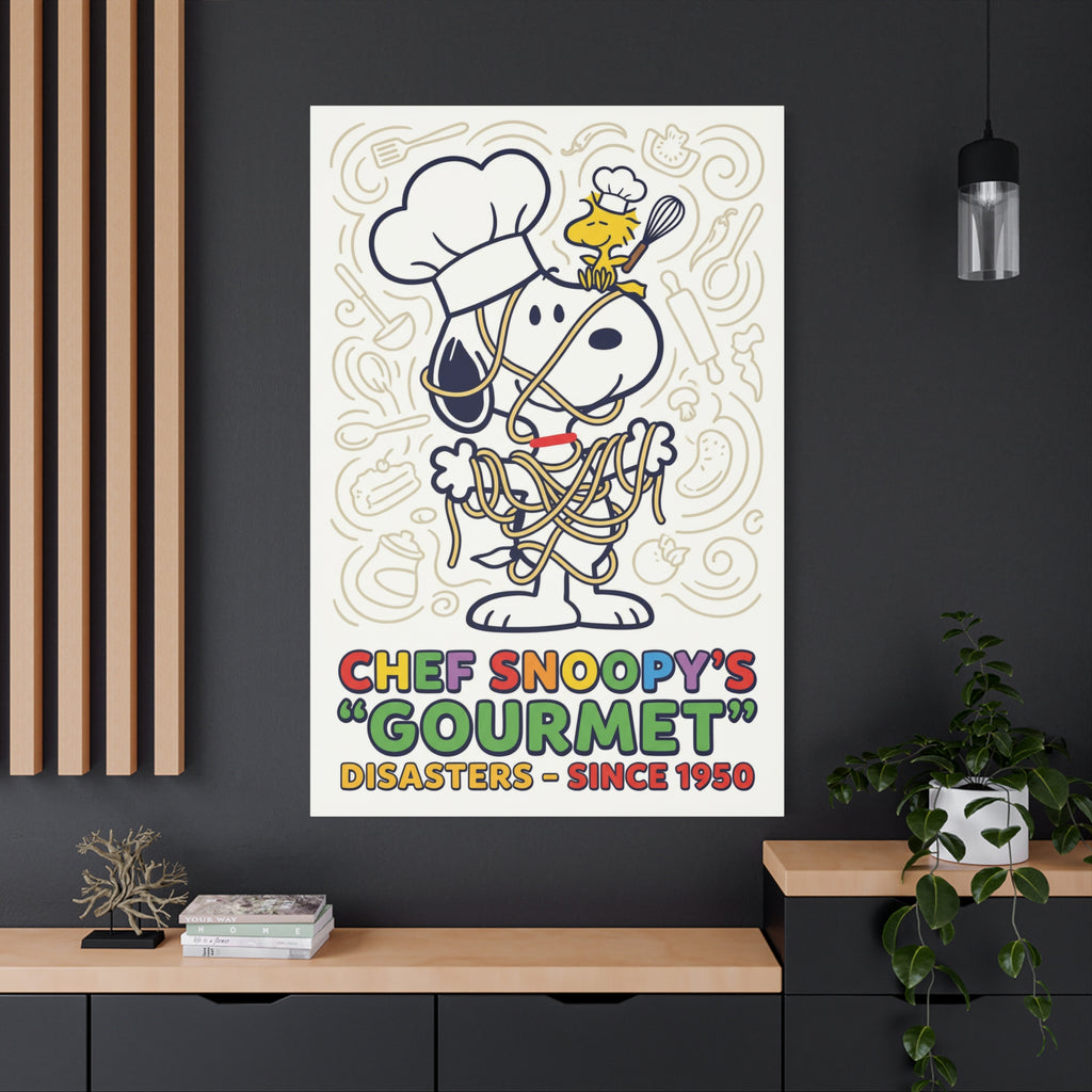 Chef Snoopy Gourmet Canvas