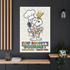 Chef Snoopy Gourmet Canvas