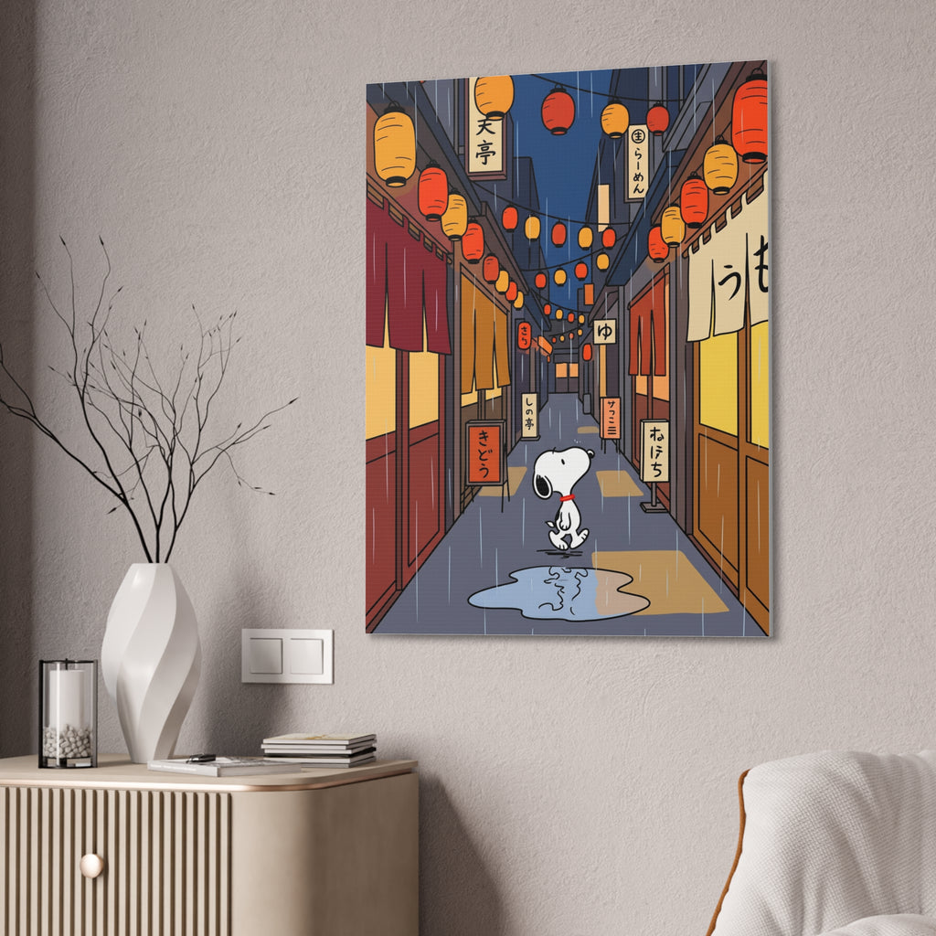 Rainy Night Alley Canvas