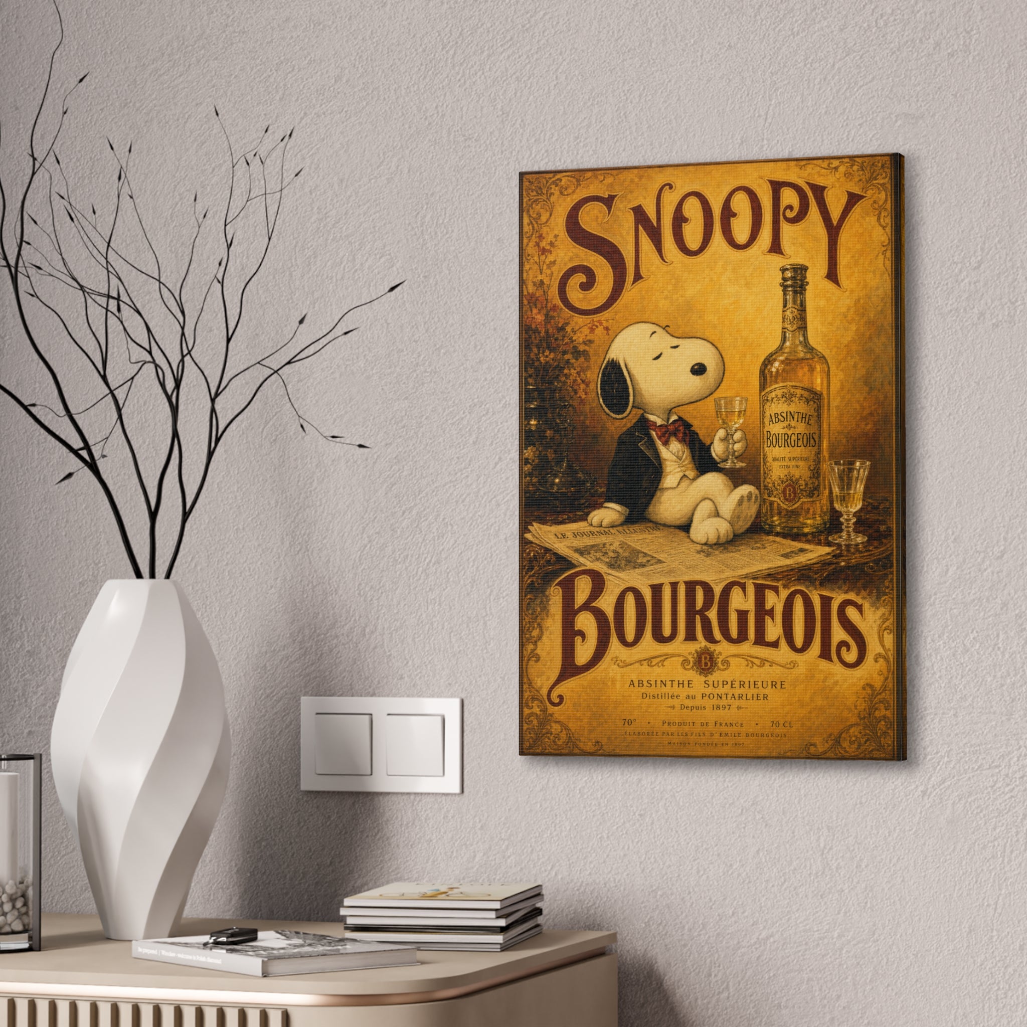 Snoopy Bourgeois Canvas