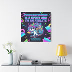 Procrastination Sport Snoopy Canvas
