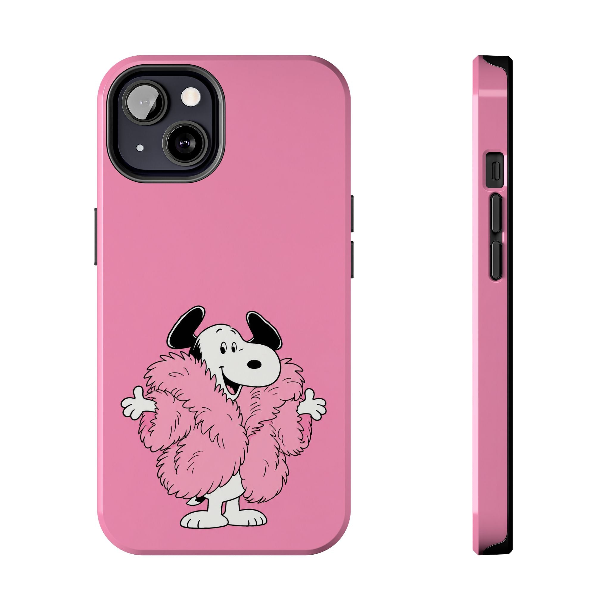 Pink Fuzzy Coat Case