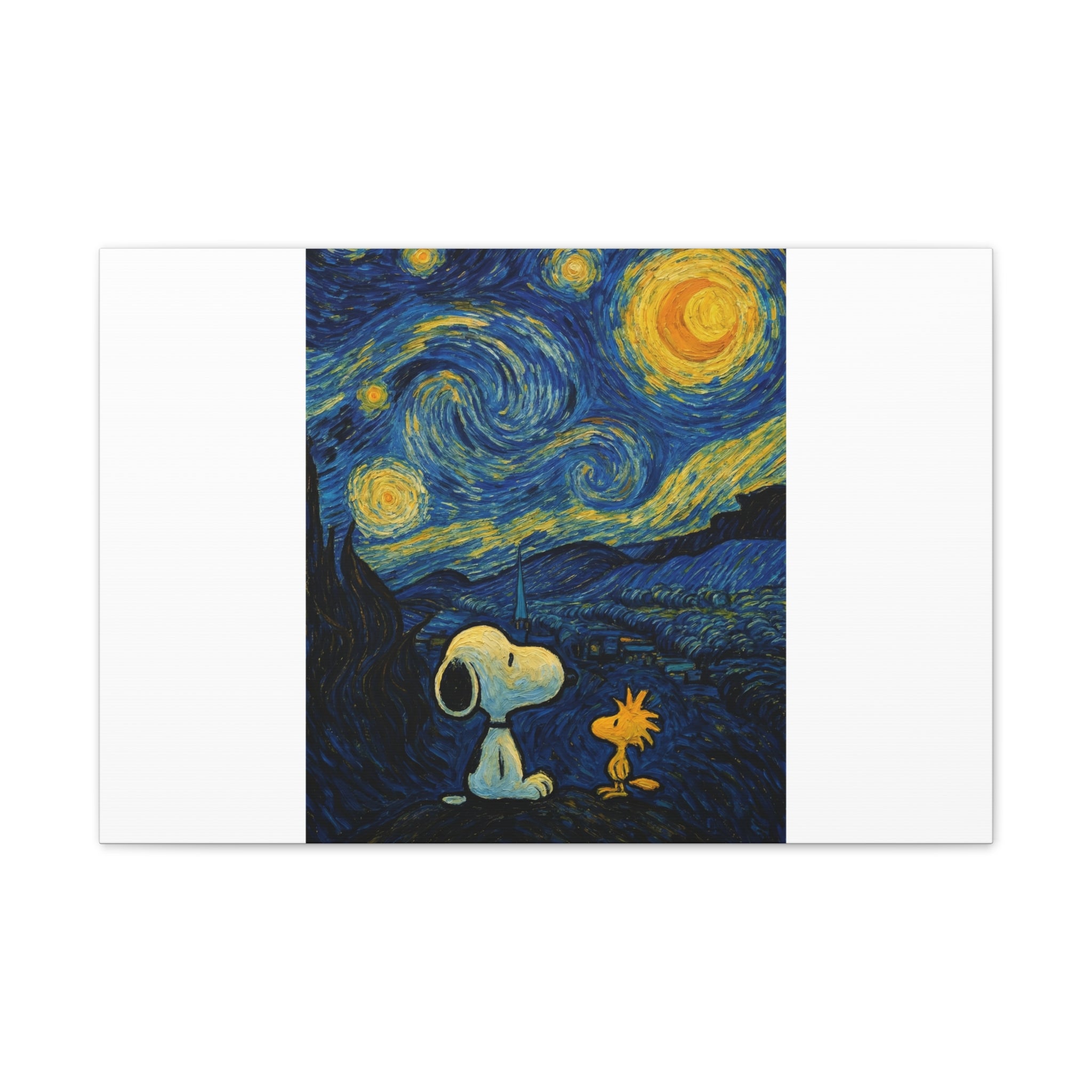 Snoopy Paris Autumn Canvas