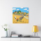 Snoopy Wheat Field Canvas