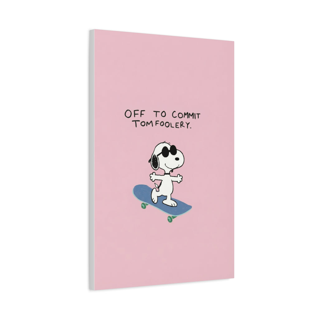 Snoopy Cartoon Poster Canvas
