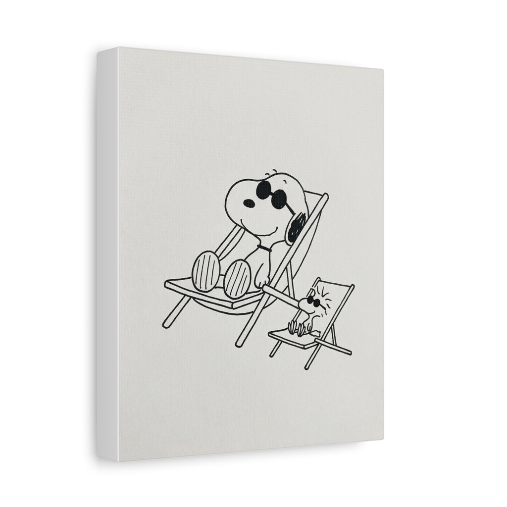 Relaxing Dog Lounge Canvas