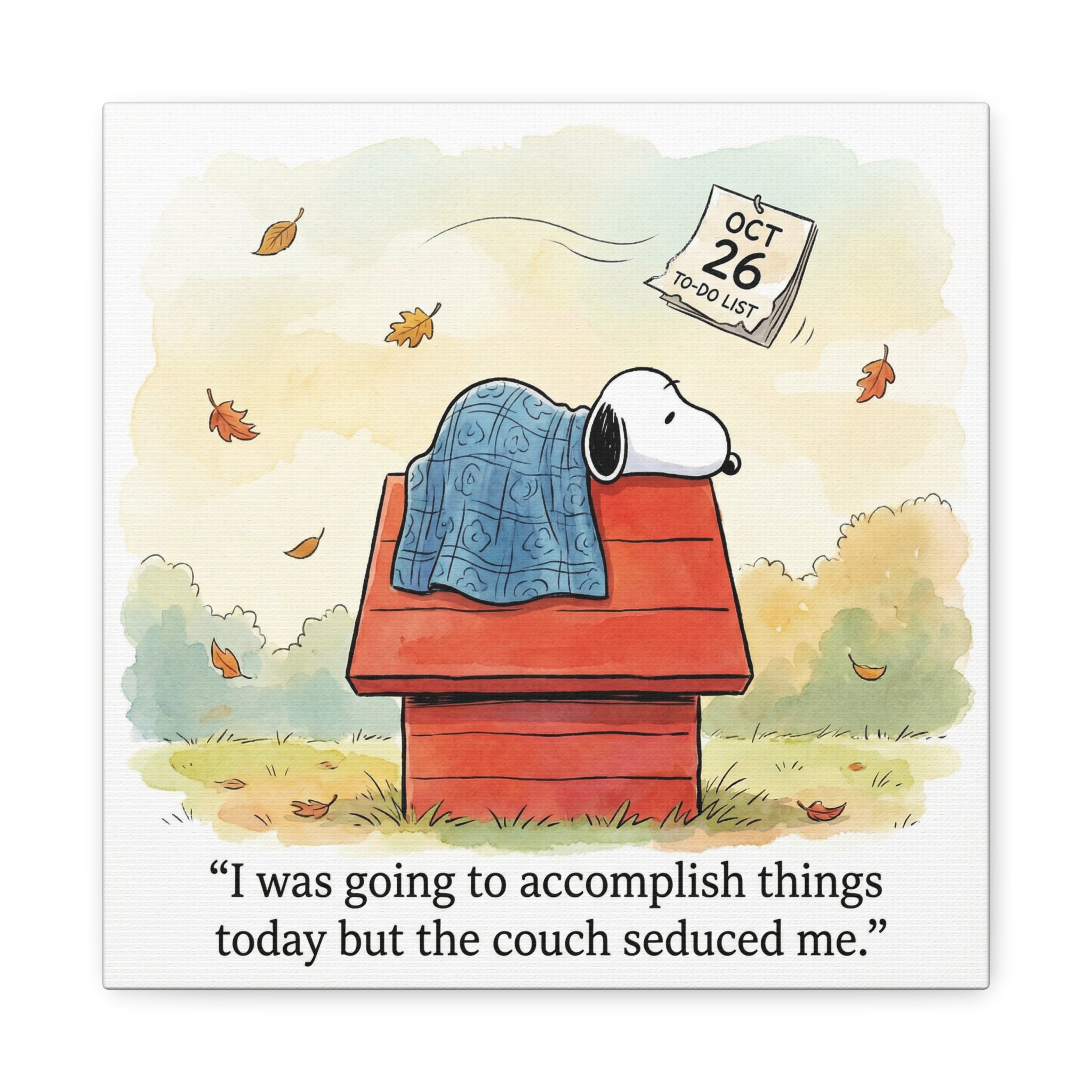 Couch Seduced Me Canvas