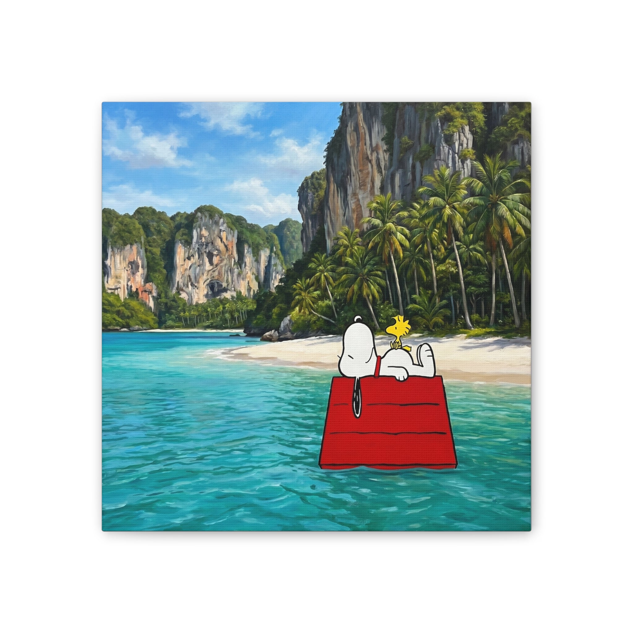 Woodstock Beach Scene Canvas