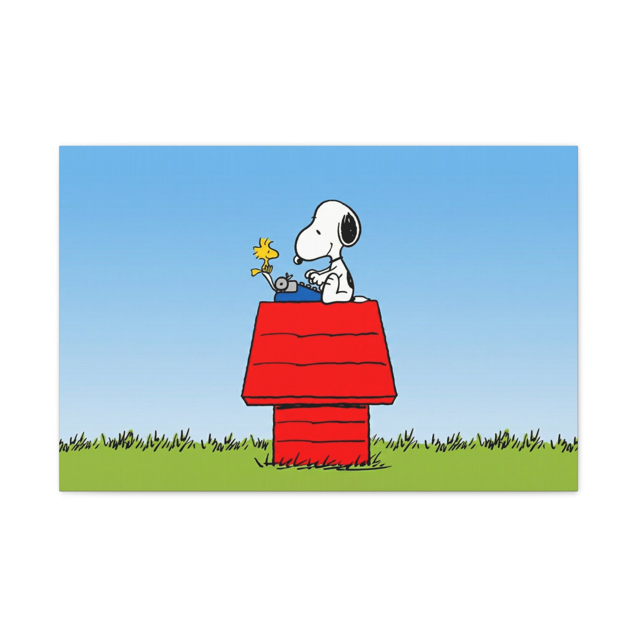 Snoopy on Red Doghouse Canvas