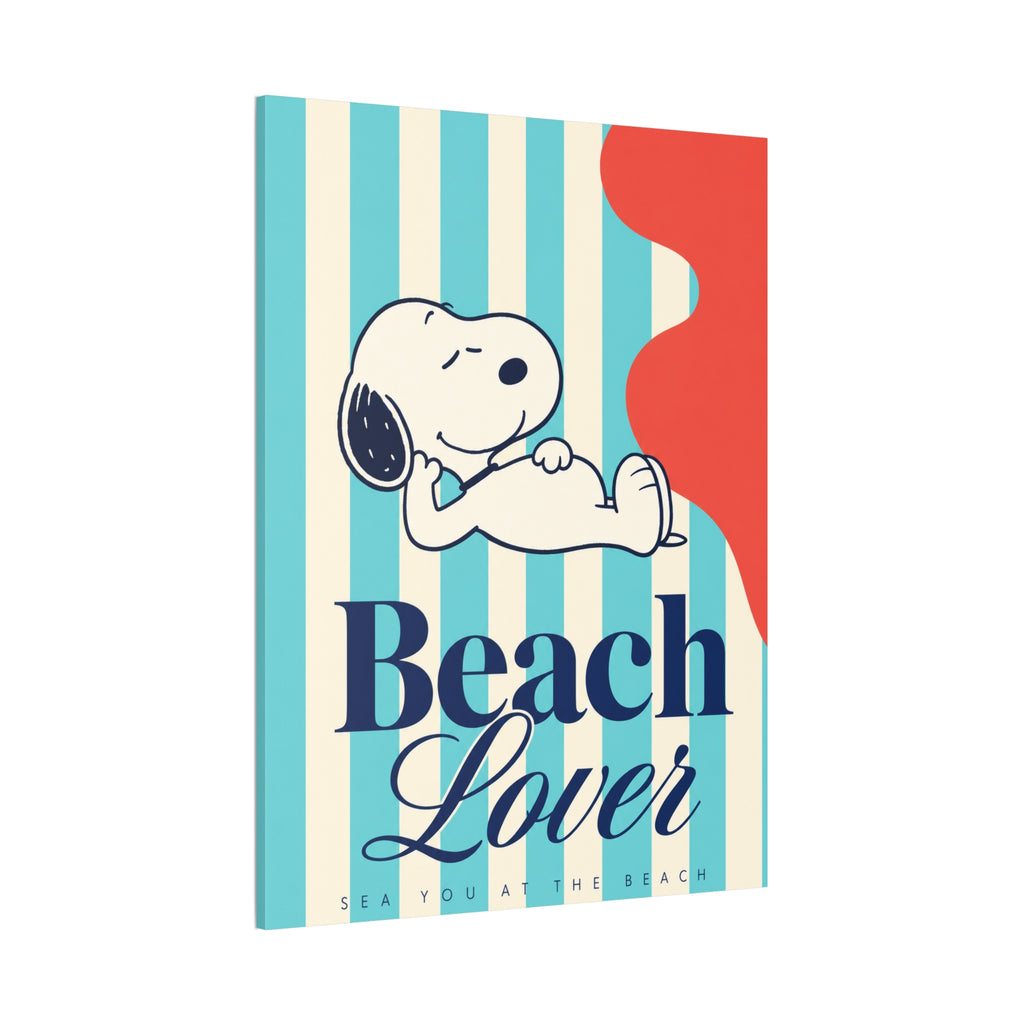 Snoopy Beach Lover Canvas