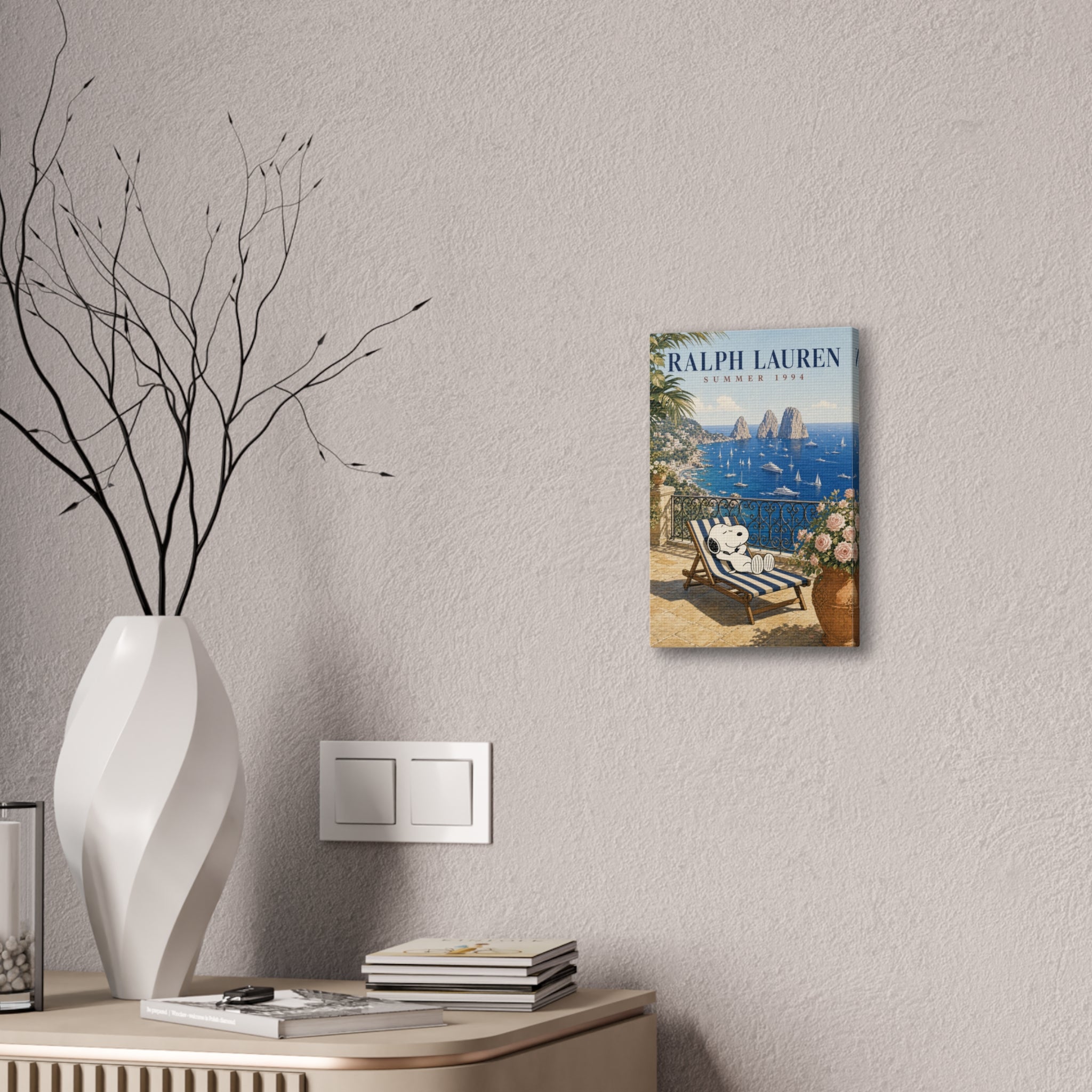 Snoopy Seaside Lounge Canvas