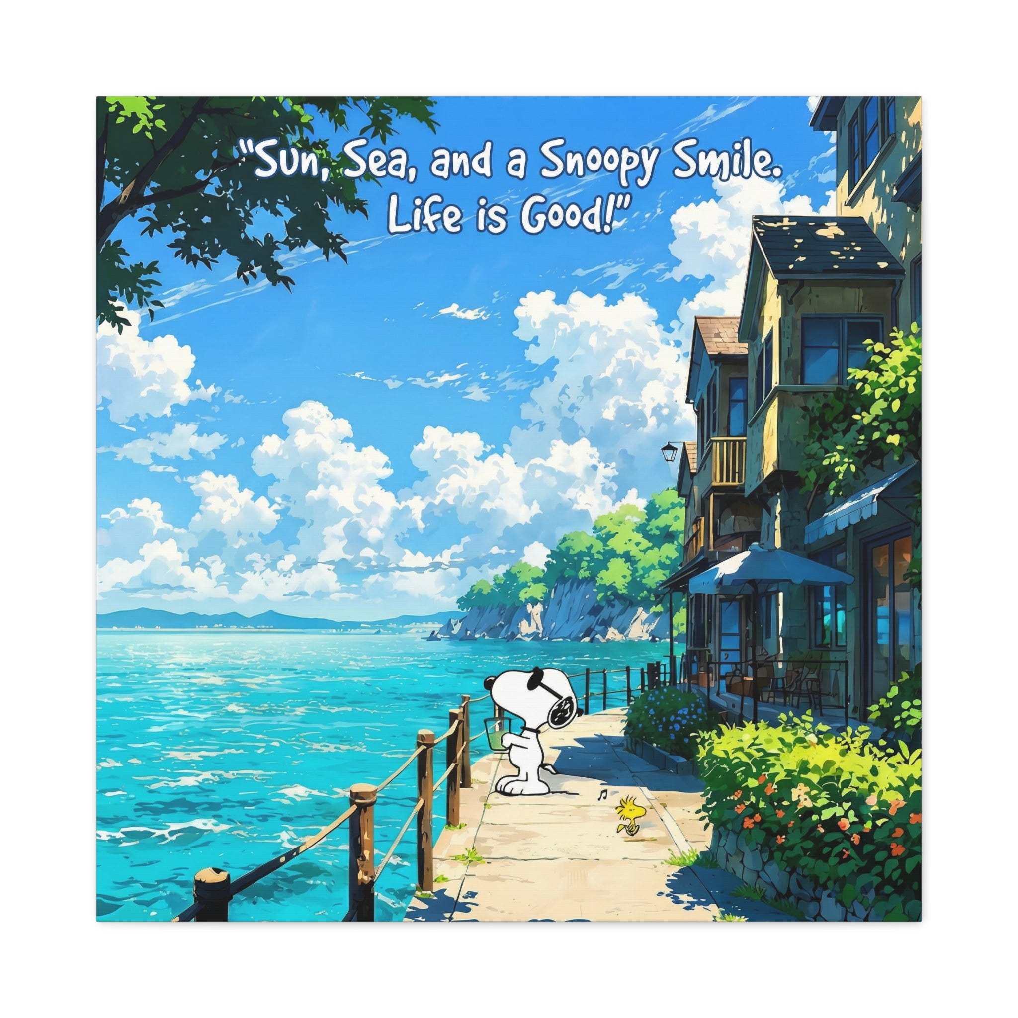 Snoopy Seaside Canvas