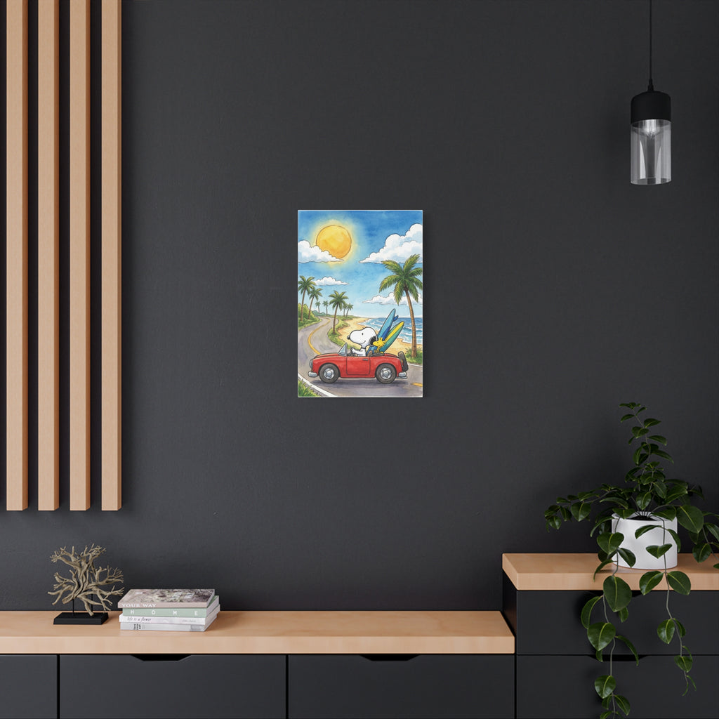 Surf Dog Road Trip Canvas