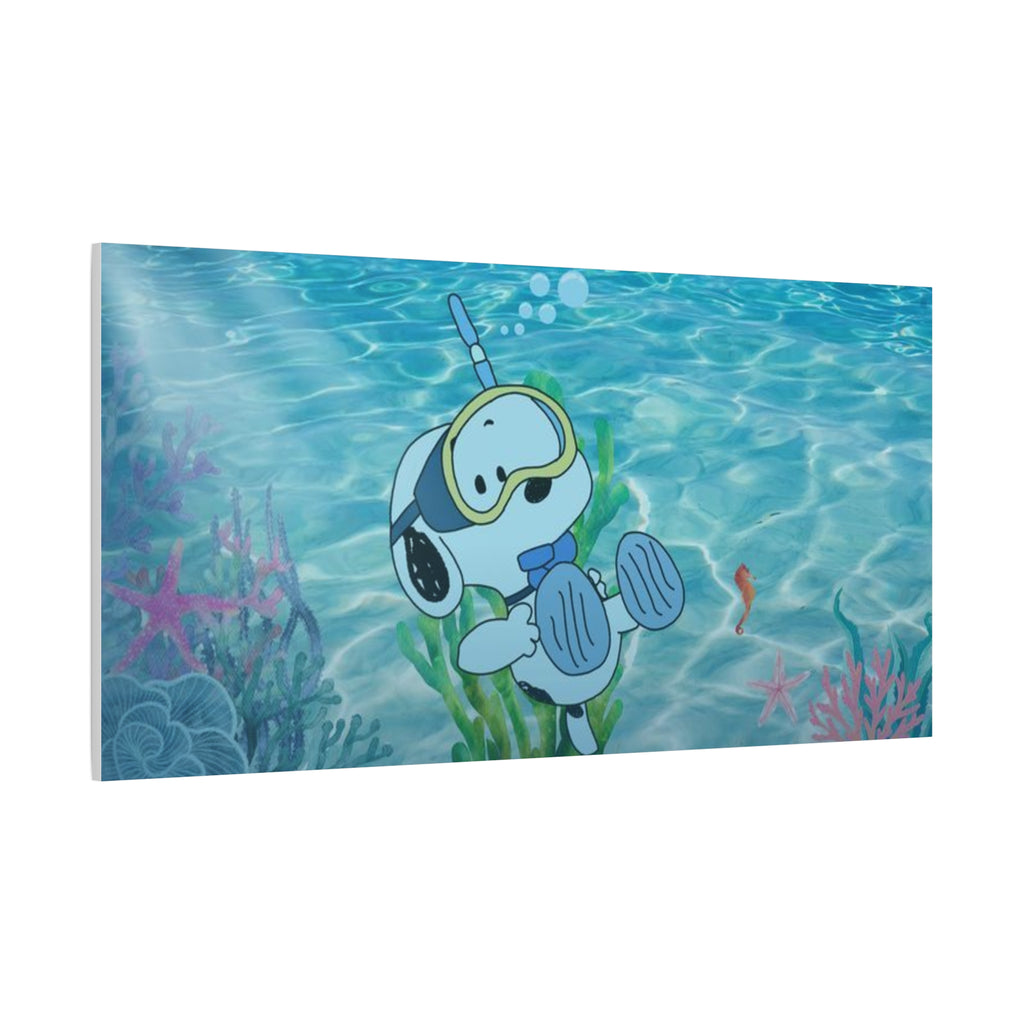 Snoopy Campfire Night Canvas