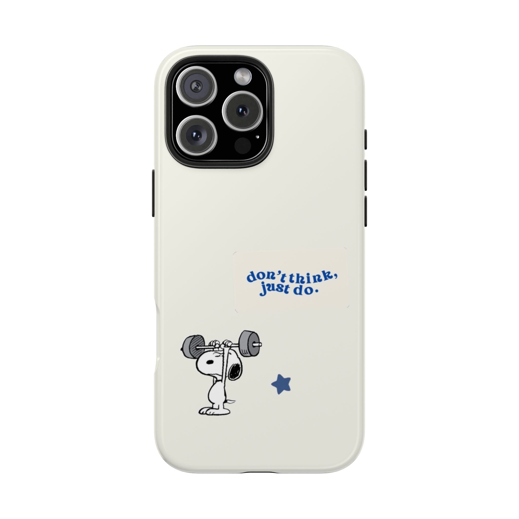 Snoopy Weightlifting Phone Case